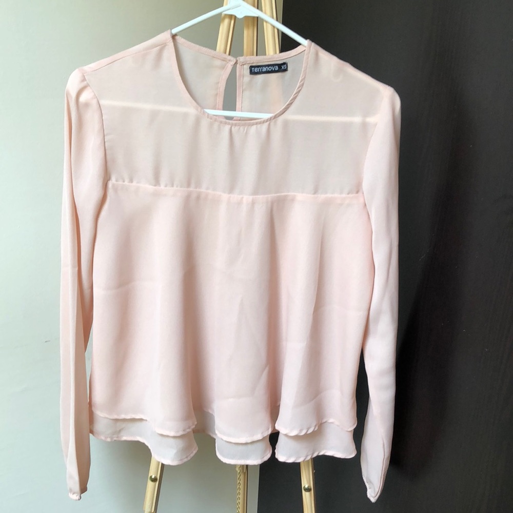 Light Pink Long Sleeve Top